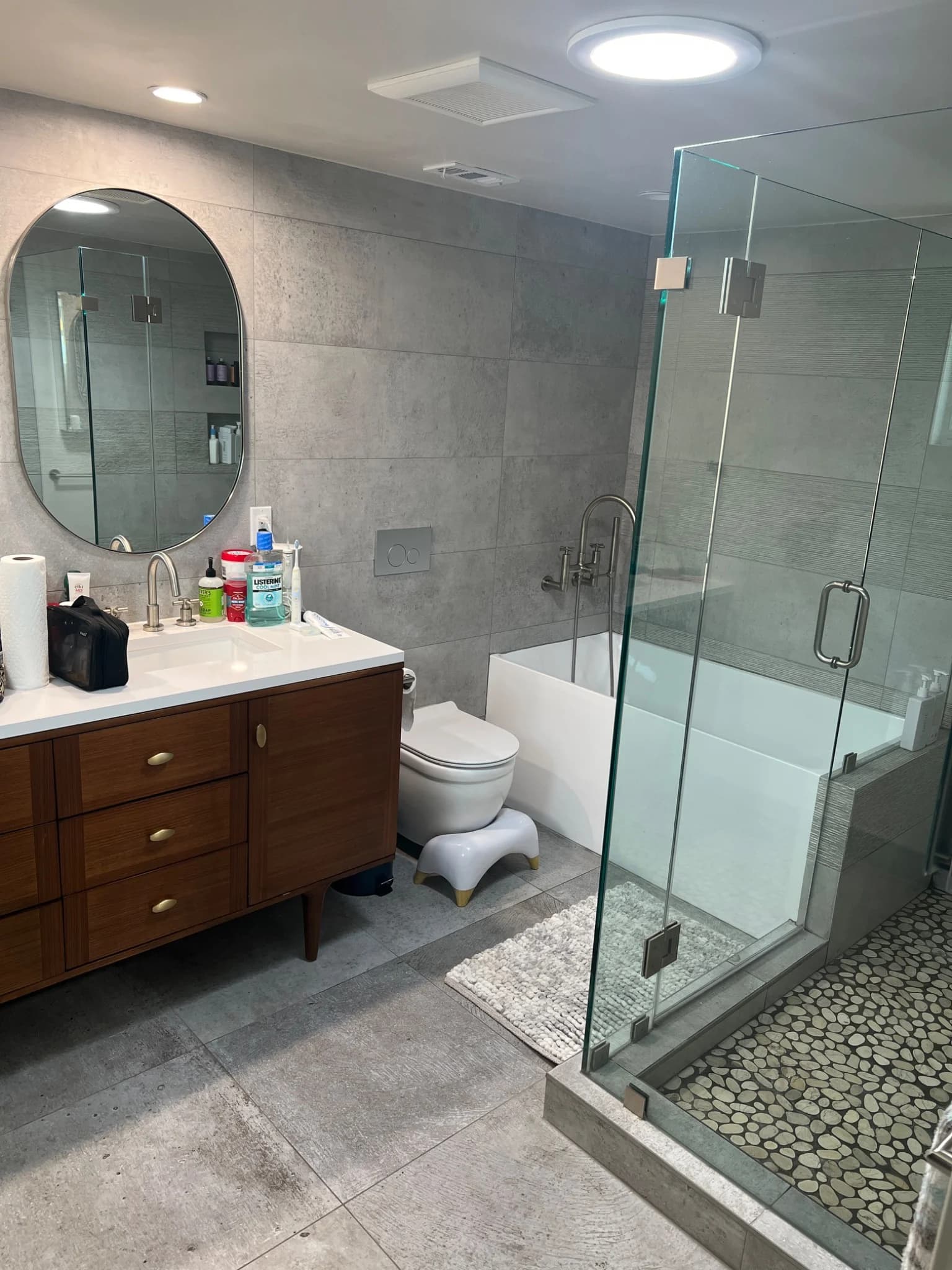 Modern bathroom cleaned by StudioScrubz